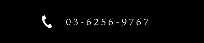 お電話 : 03-6256-9767